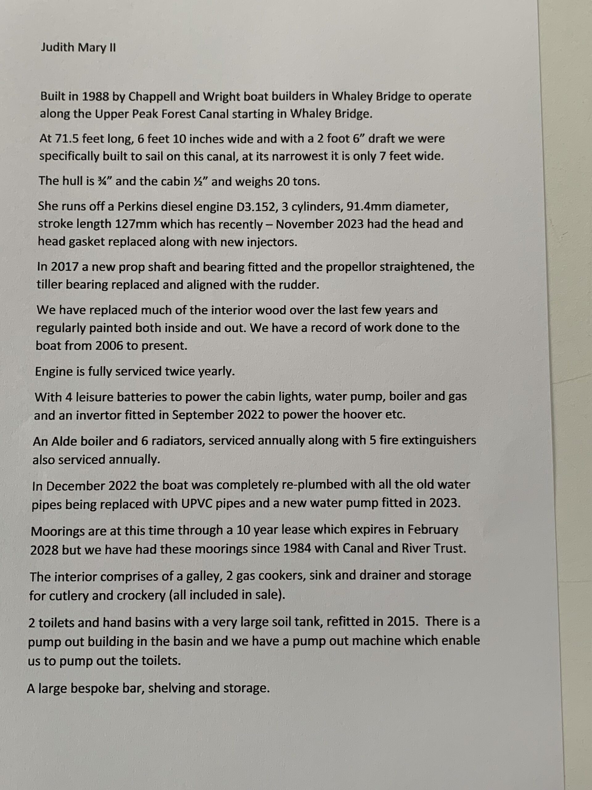 Judith Mary Restaurant boat and business